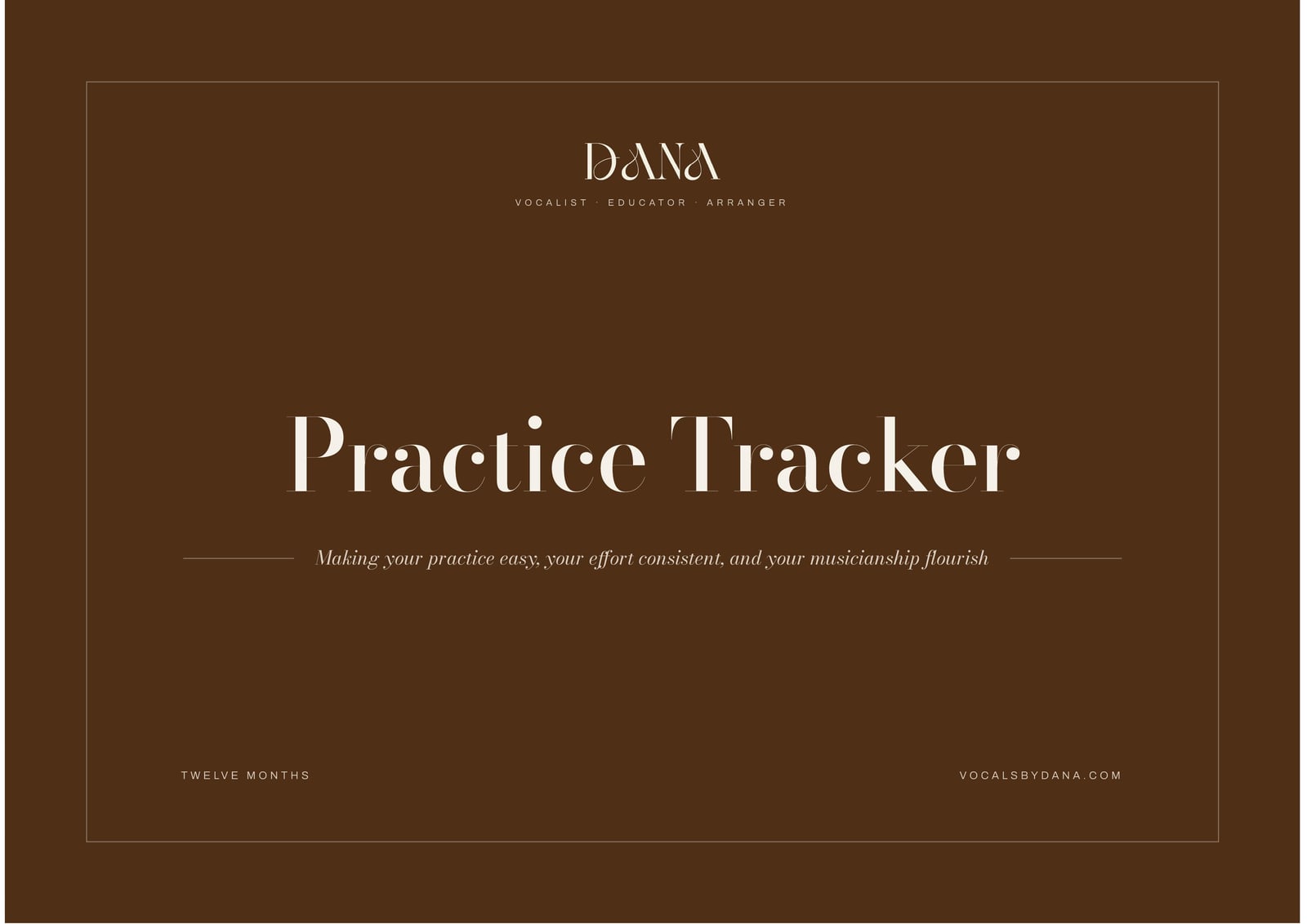 The cover of Ten X, the practice tracker
